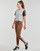 Textiel Dames Leggings Adidas Sportswear LIN LEG Brown / Wit
