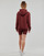 Textiel Dames Sweaters / Sweatshirts Adidas Sportswear LIN FT HD Brown / Wit