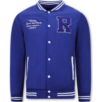 Textiel Heren Jasjes / Blazers Tony Backer Dunne Zomer Baseball Jackets Voor Blauw