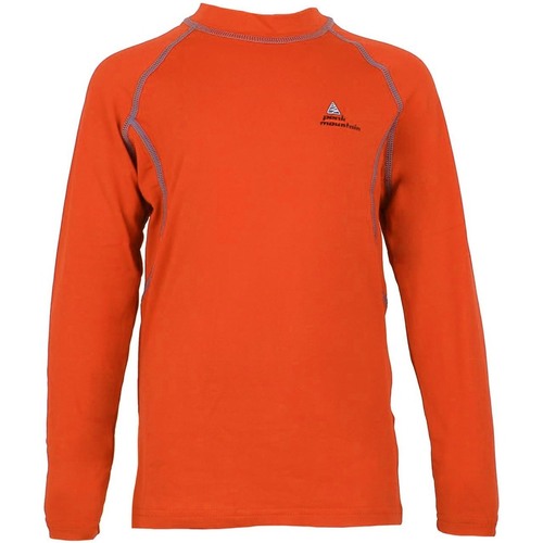 Textiel Jongens T-shirts met lange mouwen Peak Mountain Top technique garçon ECANJO Orange