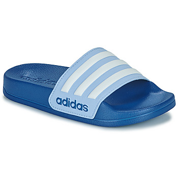 Schoenen Jongens Slippers Adidas Sportswear ADILETTE SHOWER K Blauw / Wit