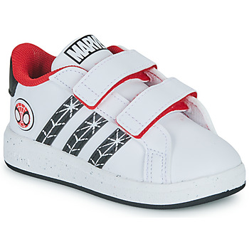 Schoenen Jongens Lage sneakers Adidas Sportswear GRAND COURT Spider-man CF I Wit / Rood
