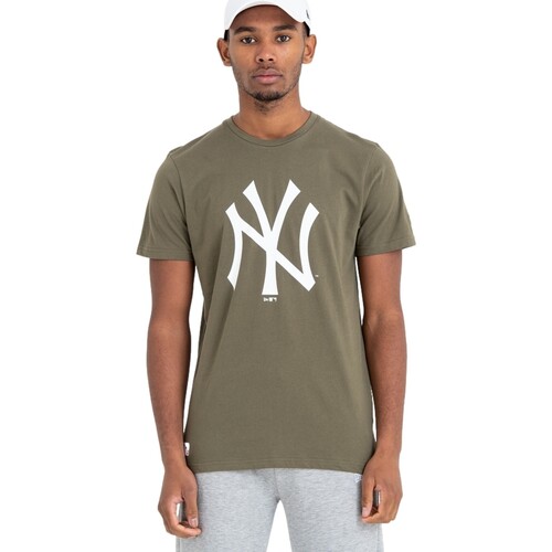 Textiel Heren T-shirts korte mouwen New-Era  Groen