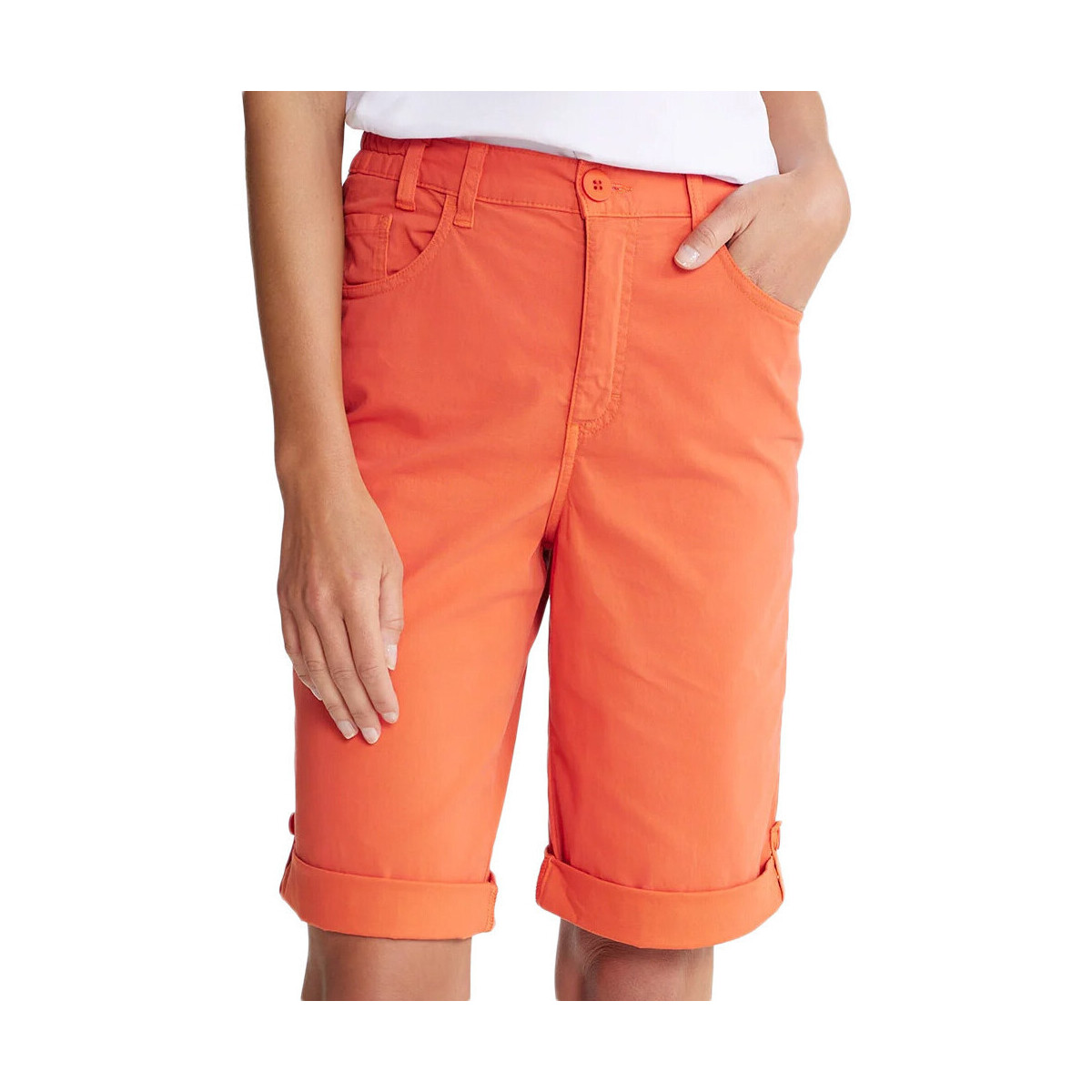 Textiel Dames Korte broeken / Bermuda's TBS  Orange