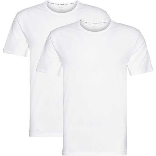 Textiel Heren T-shirts & Polo’s Calvin Klein Jeans 2P S/S Crew Neck Wit