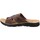 Schoenen Heren Leren slippers Axa -28136A Brown