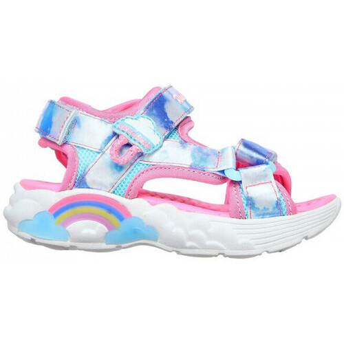 Schoenen Meisjes Sandalen / Open schoenen Skechers Rainbow racer sandals-summer Blauw