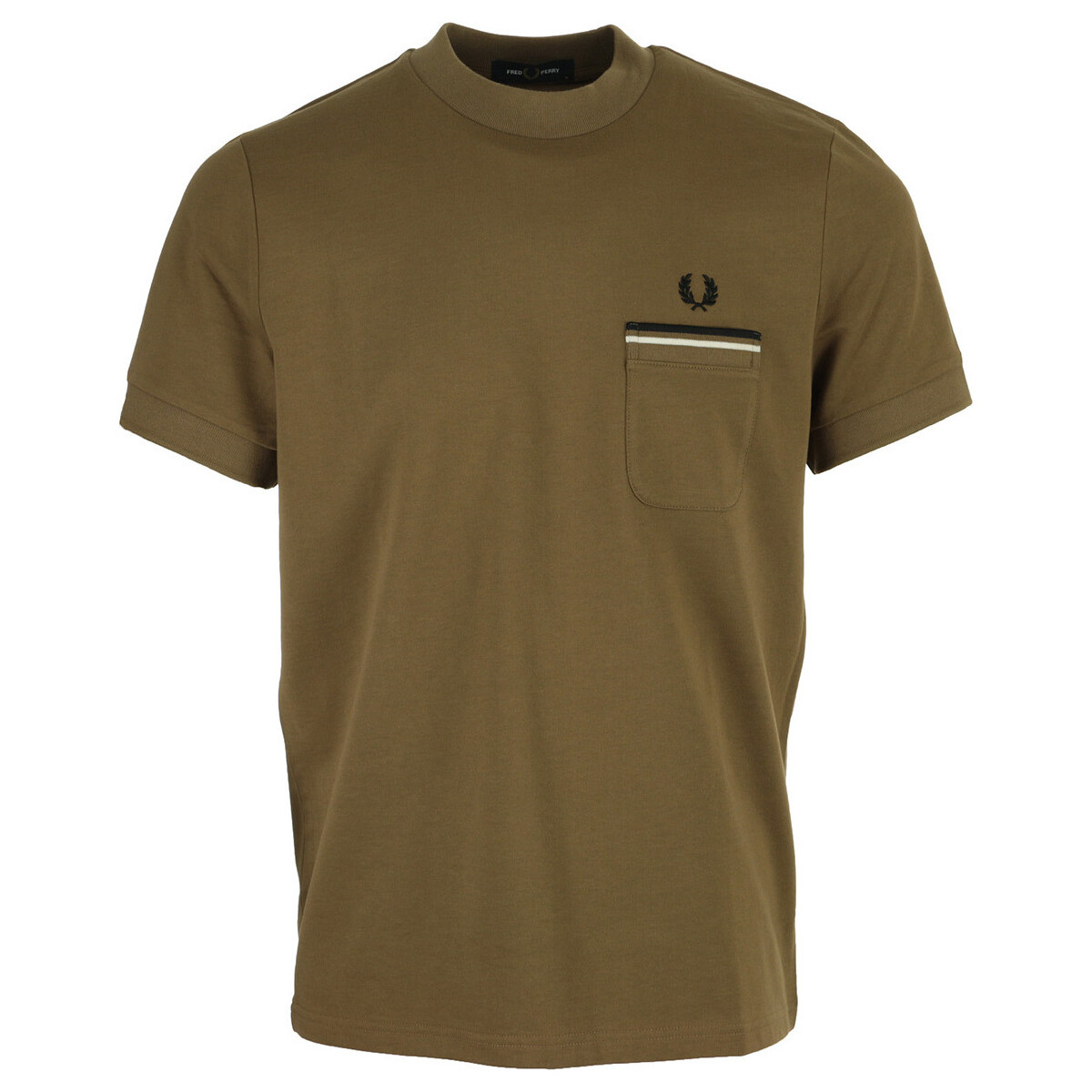 Textiel Heren T-shirts korte mouwen Fred Perry Loopback Jersey Pocket Brown