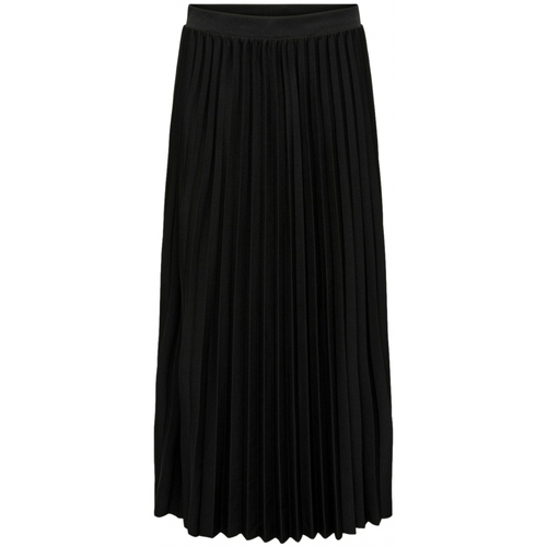 Textiel Dames Rokken Only Skirt Melisa Plisse - Black Zwart