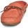 Schoenen Dames Leren slippers Pellet Lucy Velours / Corail