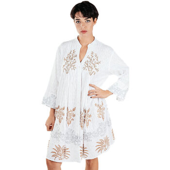 Textiel Dames Korte jurken Isla Bonita By Sigris Korte Jurk Wit
