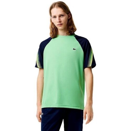 Textiel Heren T-shirts korte mouwen Lacoste CAMISETA HOMBRE   SPORT REGULAR FIT TH5196 Groen