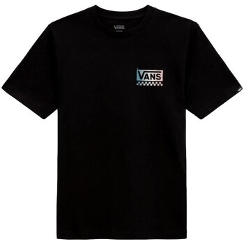 Textiel Jongens T-shirts korte mouwen Vans CAMISETA NIO  GLOBAL STACK-B VN0009B1BLK Zwart