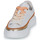Schoenen Dames Lage sneakers JB Martin FLEUR Veau / Wit / Orange