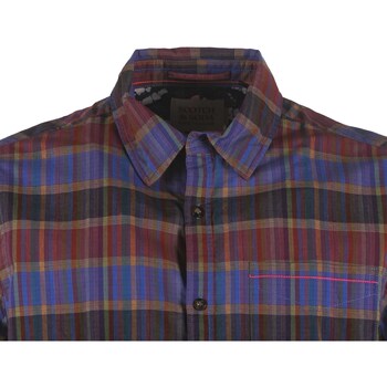 Scotch & Soda Regular-Fit Checked Lightweight Voile Shirt Multicolour