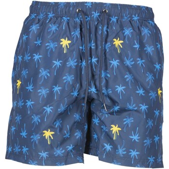 Textiel Heren Zwembroeken/ Zwemshorts Sundek Mini Palm Bd Blauw