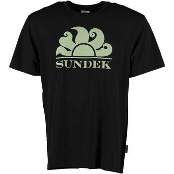 Textiel Heren T-shirts & Polo’s Sundek New Simeon T-Shirt Zwart