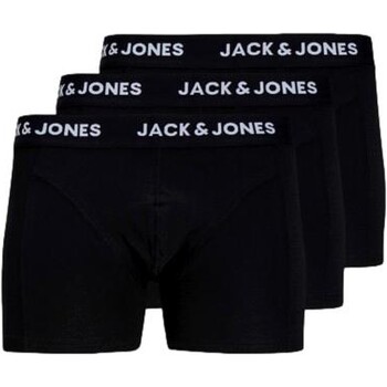 Ondergoed Heren BH's Jack & Jones PACK 3 CALZONCILLO NEGROS JACK&JONES 12171944 Zwart