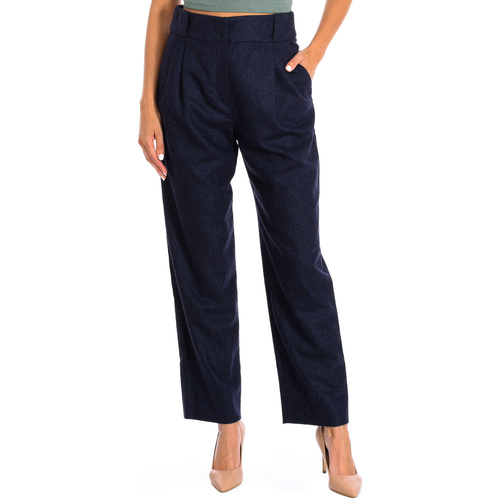 Textiel Dames Broeken / Pantalons Emporio Armani 1NP20T1M009-911 Blauw