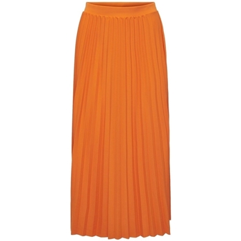 Only Melisa Plisse Skirt - Orange Peel Orange