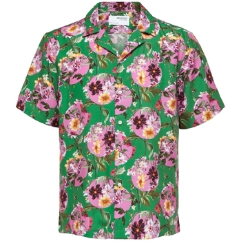 Selected Relax Liam Shirt - Jolly Green Multicolour