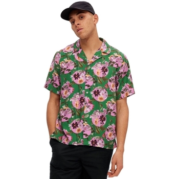 Selected Relax Liam Shirt - Jolly Green Multicolour