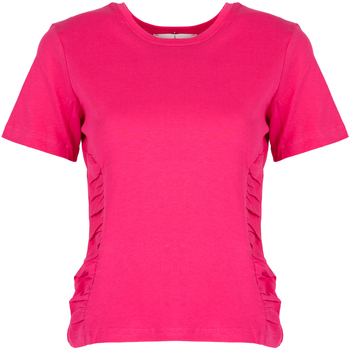 Textiel Dames T-shirts korte mouwen Silvian Heach CVP23123TS Roze