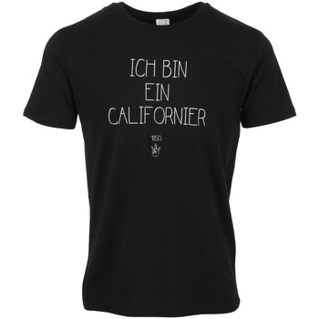 Textiel Heren T-shirts korte mouwen Civissum Ich Bin Ein Californier Tee Zwart