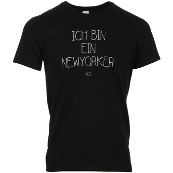 Textiel Heren T-shirts korte mouwen Civissum Ich Bin Ein Newyorker Tee Zwart