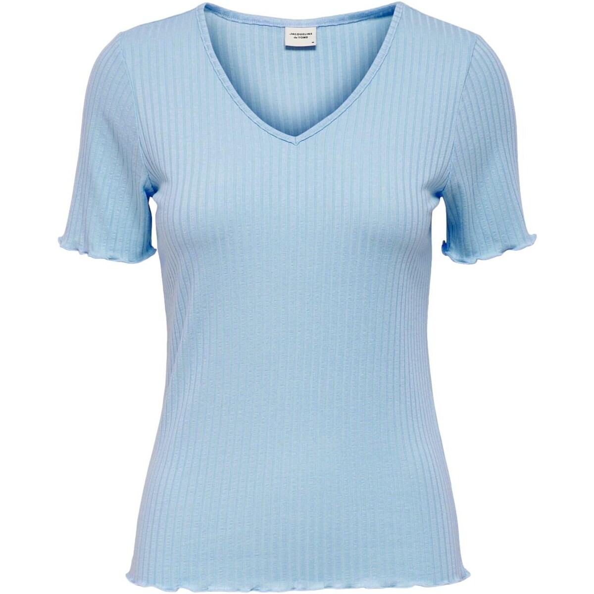 Textiel Dames T-shirts korte mouwen Jacqueline De Yong CAMISETA CANALE MUJER  15238718 Blauw