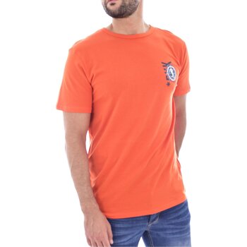 Textiel Heren T-shirts korte mouwen Bikkembergs BKK2MTS02 Orange
