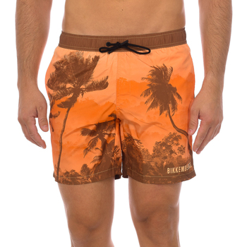 Textiel Heren Zwembroeken/ Zwemshorts Bikkembergs BKK2MBM13-ORANGE Orange