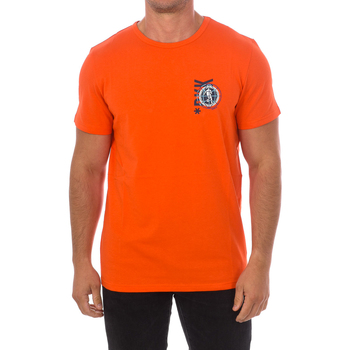 Textiel Heren T-shirts korte mouwen Bikkembergs BKK2MTS02-ORANGE Orange