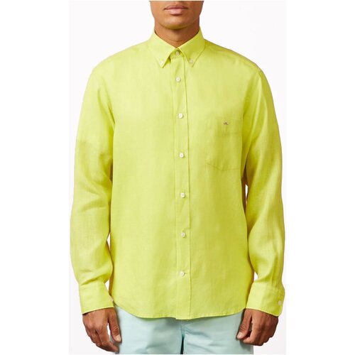 Textiel Heren Overhemden lange mouwen Eden Park E23CHECL0018 Geel