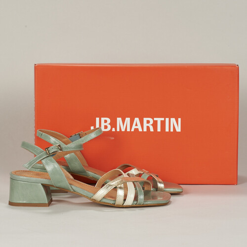 Schoenen Dames Sandalen / Open schoenen JB Martin VICTORIA Vintage / Salie / Craie / Goud