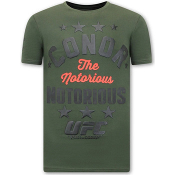 Textiel Heren T-shirts korte mouwen Local Fanatic The Notorious Conor Prin UFC Groen