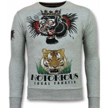 Textiel Heren Sweaters / Sweatshirts Local Fanatic Conor Notoriuous Tattoo Grijs
