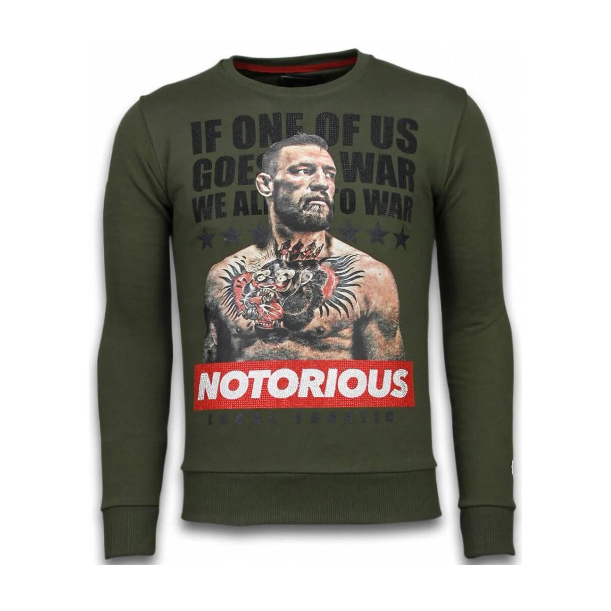 Textiel Heren Sweaters / Sweatshirts Local Fanatic Conor Notorious Crewneck Groen