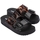 Schoenen Dames Sandalen / Open schoenen Melissa Cozy Slide - Black/Clear Tortoise Zwart