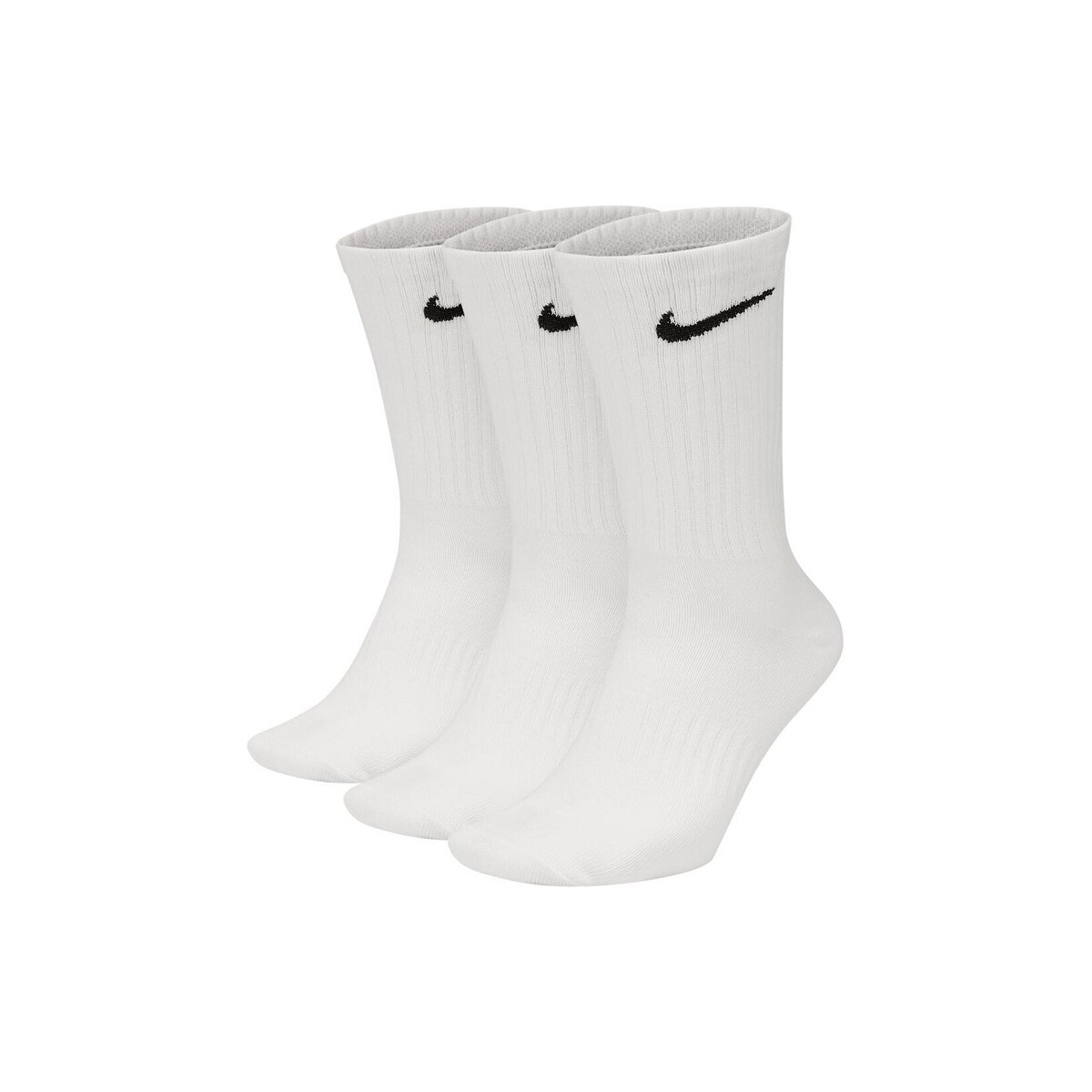 Ondergoed Heren Sokken Nike U NK EVERYDAY CUSH CREW 3 Wit