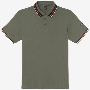 Textiel Heren T-shirts & Polo’s Le Temps des Cerises Poloshirt AREL Groen