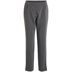 Textiel Dames Broeken / Pantalons Vila Piper Pants - Dark Grey Melange Grijs