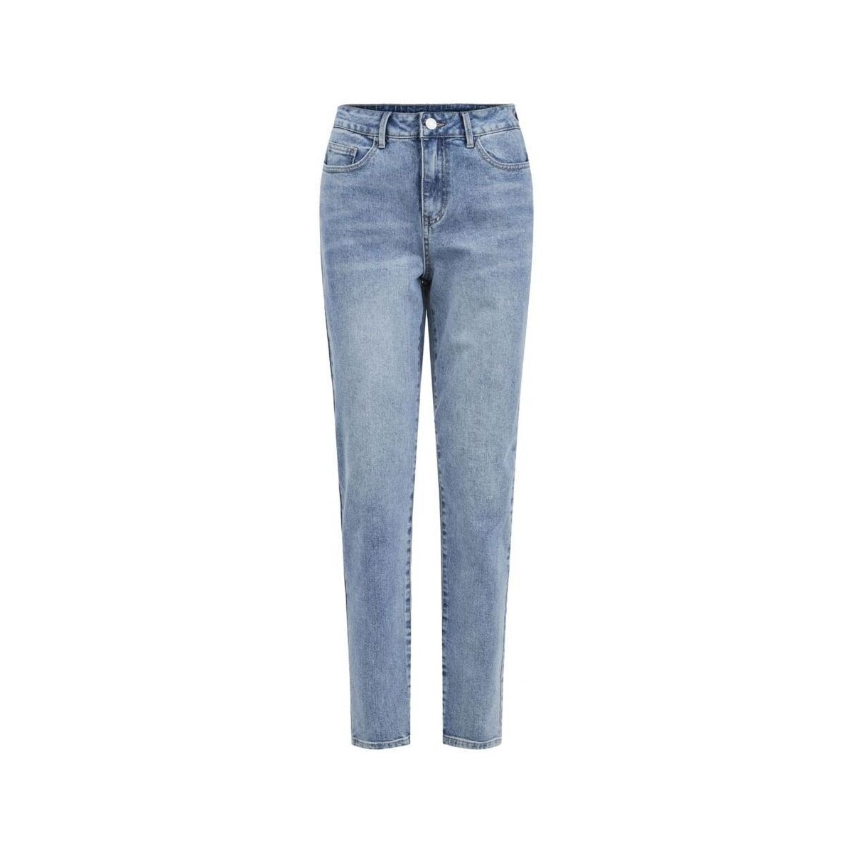 Textiel Dames Broeken / Pantalons Vila Mommie Jeans - Light Blue Denim Blauw