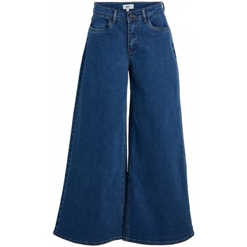 Object Jeans Moji Wide - Medium Blue Denim Blauw