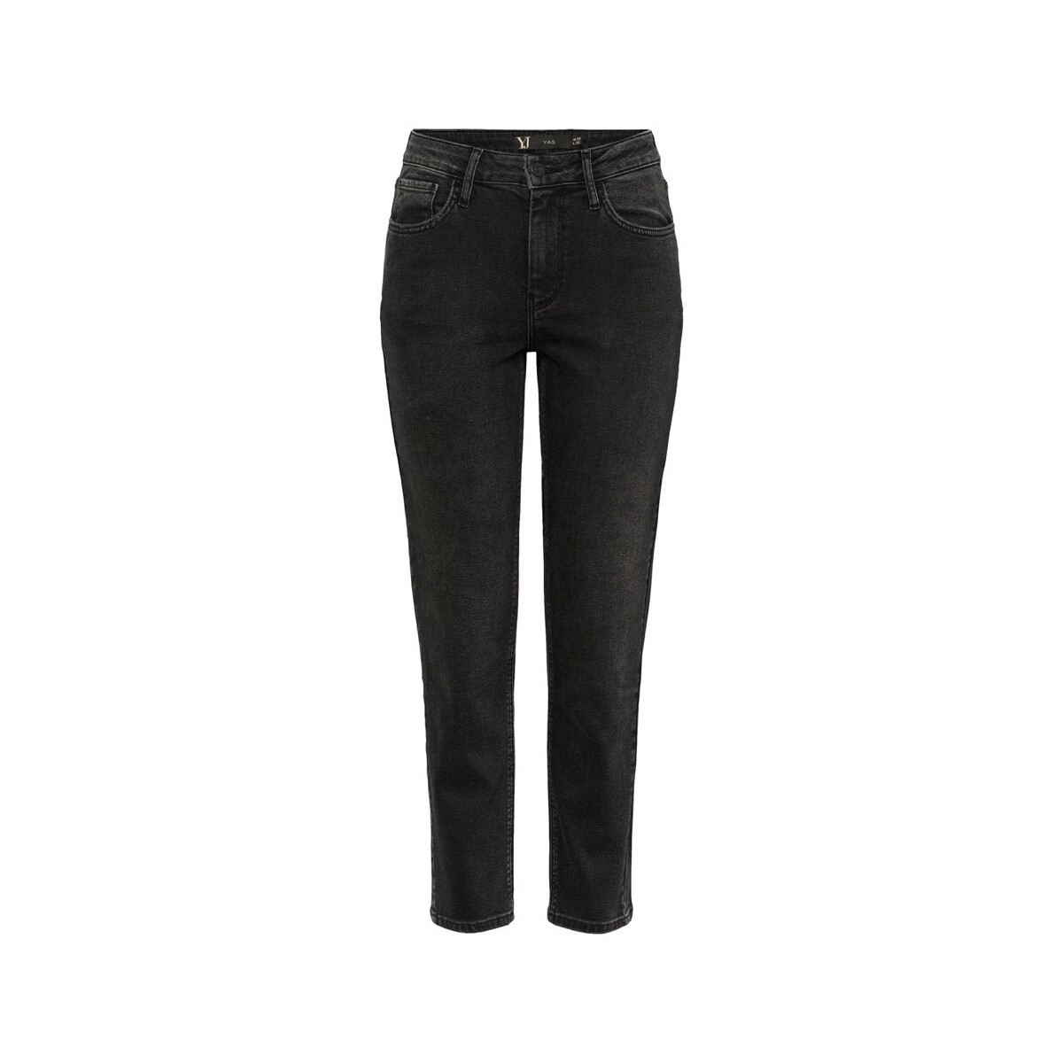 Textiel Dames Broeken / Pantalons Y.a.s YAS Jeans Zeo - Black Zwart