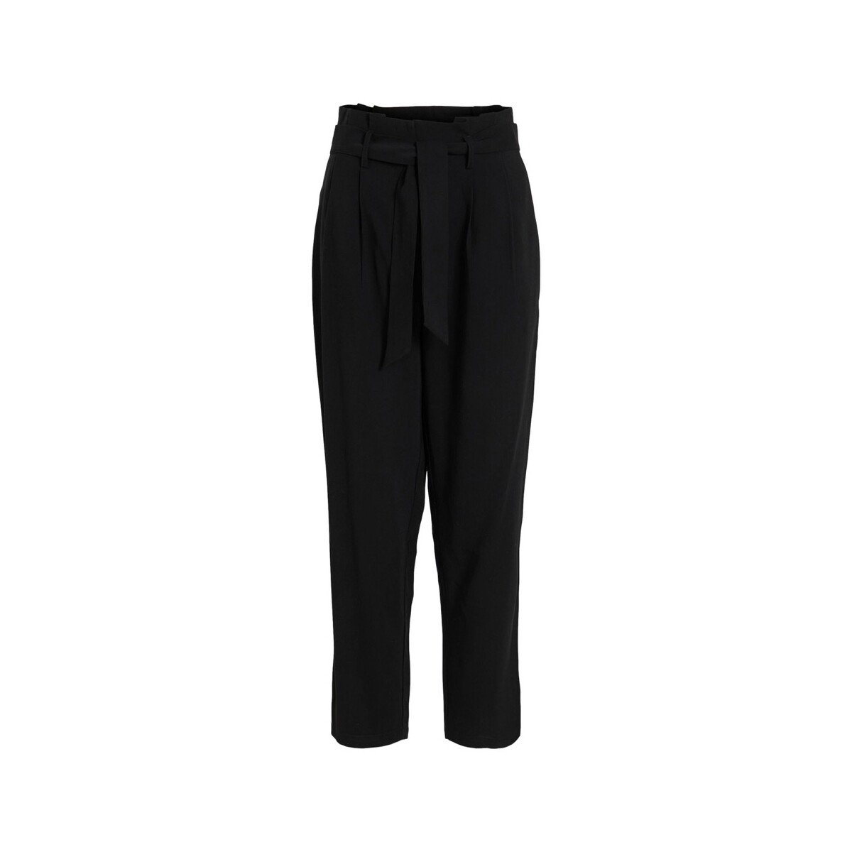 Textiel Dames Broeken / Pantalons Vila Noos Pants Kaya 7/8 - Black Zwart
