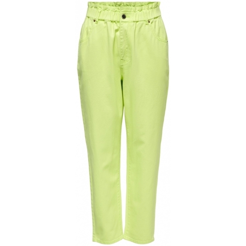 Textiel Dames Broeken / Pantalons Only Pants Ova Darsy - Sunny Lime Groen