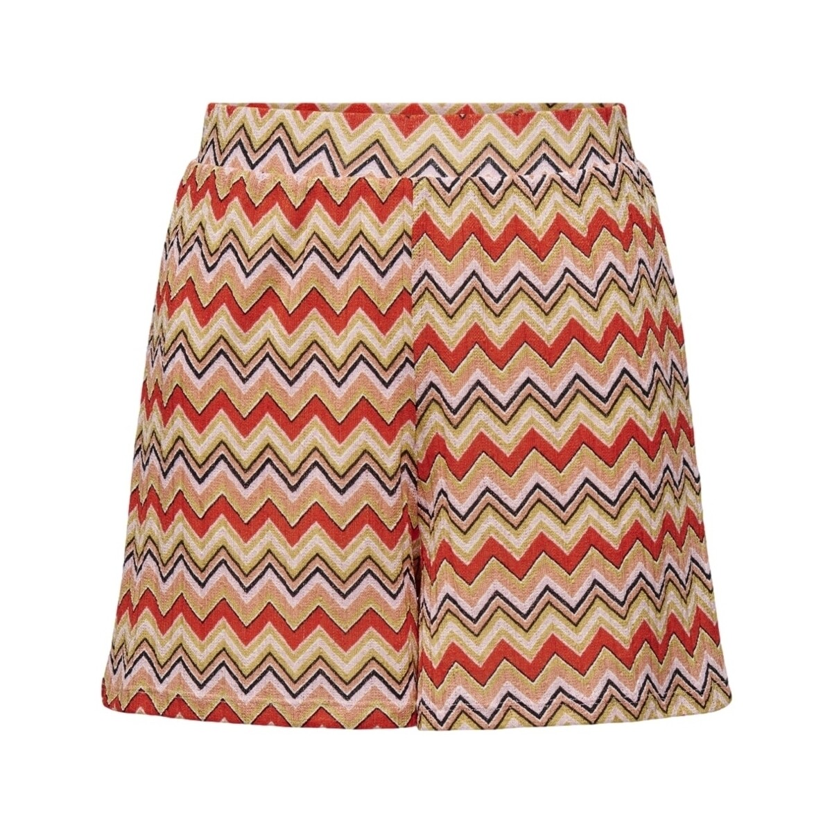 Textiel Dames Korte broeken / Bermuda's Only Shorts Boho - Zigzag Multicolour