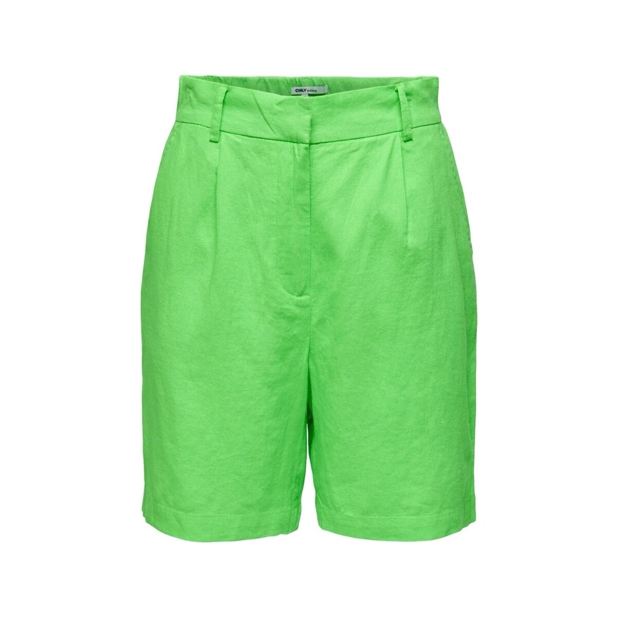 Textiel Dames Korte broeken / Bermuda's Only Caro HW Long Shorts - Summer Green Groen