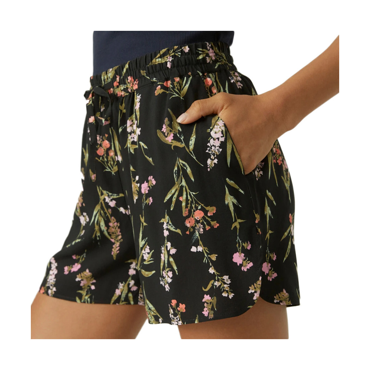 Textiel Dames Korte broeken / Bermuda's Vero Moda  Zwart